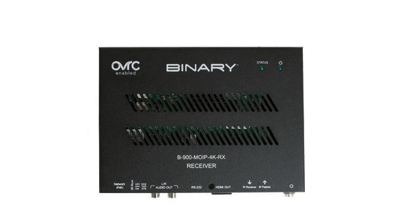 binary media over ip receiver